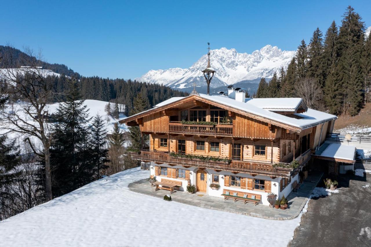 Luxusappartement Alpenliebe Oberndorf in Tirol Bagian luar foto