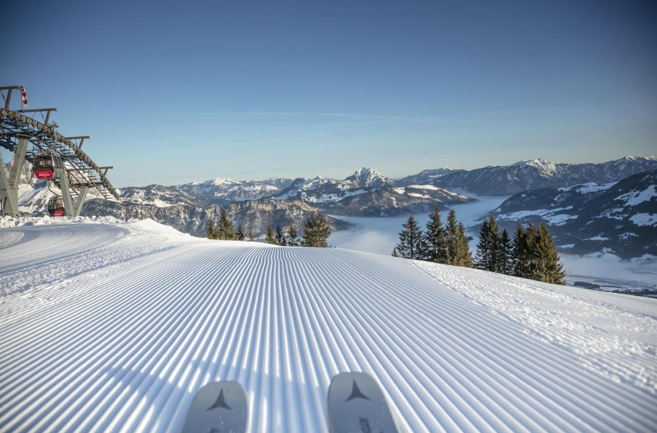 Luxusappartement Alpenliebe Oberndorf in Tirol Bagian luar foto